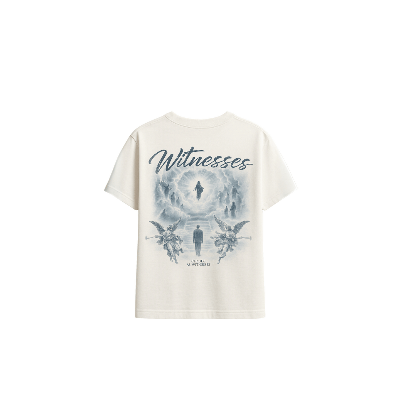 Celestial Witness Tee – White Drop