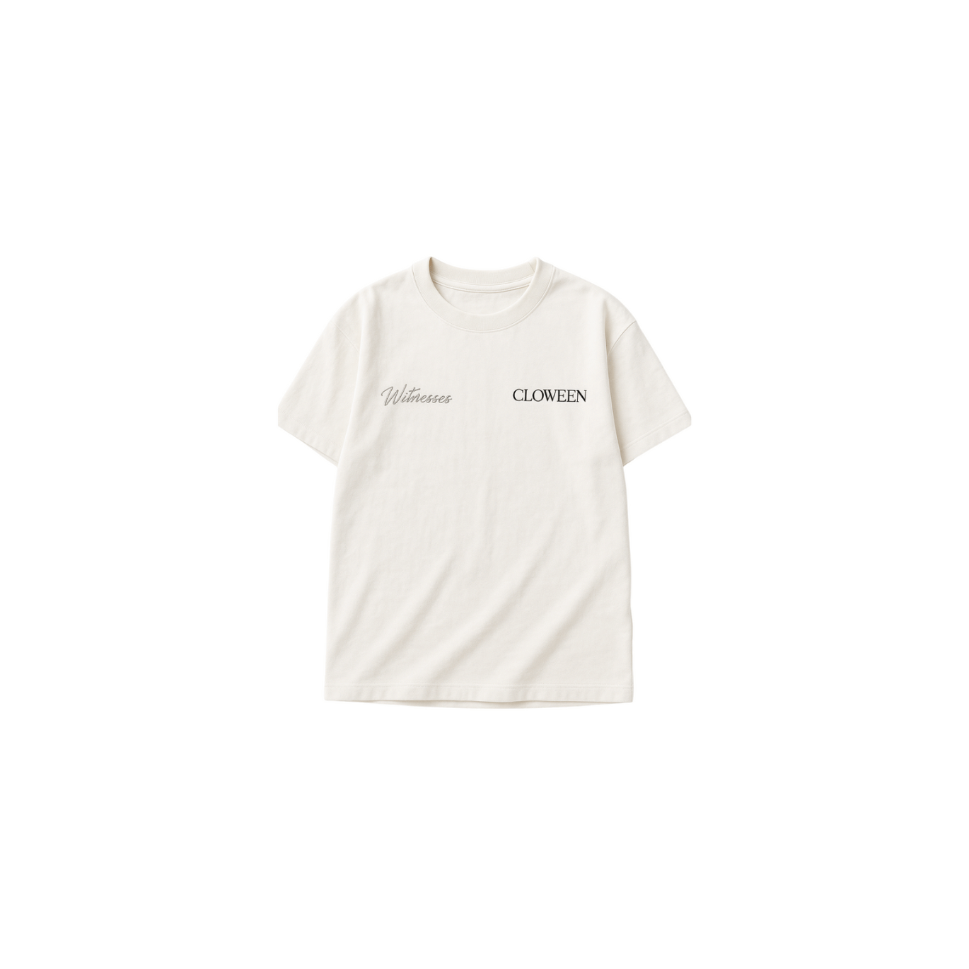 Celestial Witness Tee – White Drop