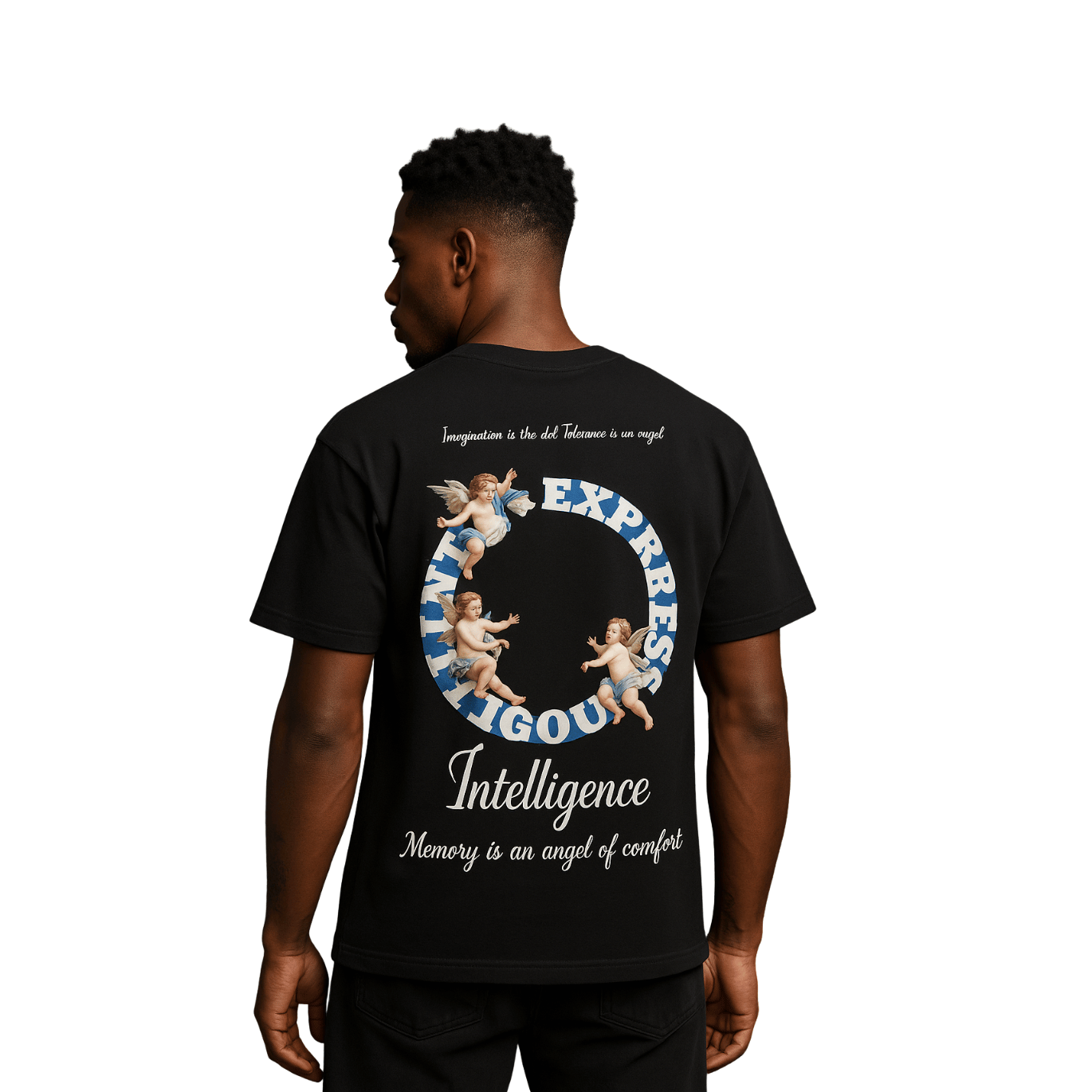 Angel Theory Tee – Black Drop