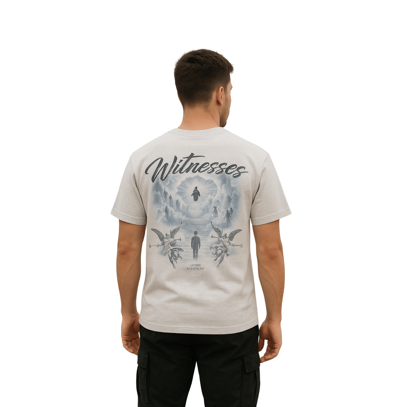 Celestial Witness Tee – White Drop